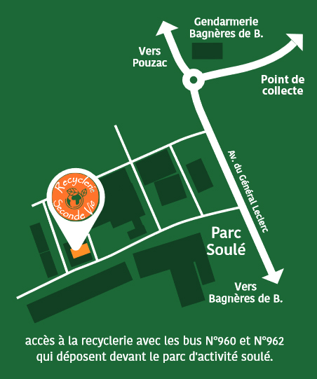 map recyclerie seconde vie